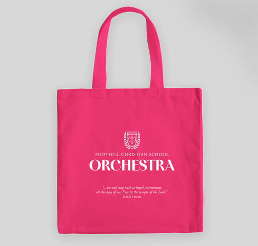 FCS Orchestra Music Bags Fundraiser - unisex shirt design - front