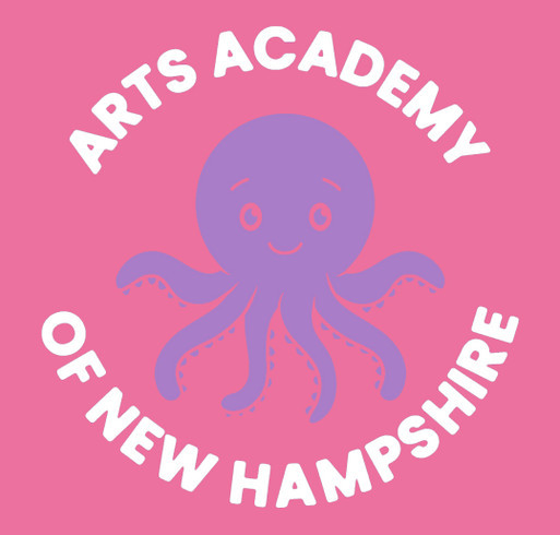 Arts Academy of NH Summer Merch shirt design - zoomed