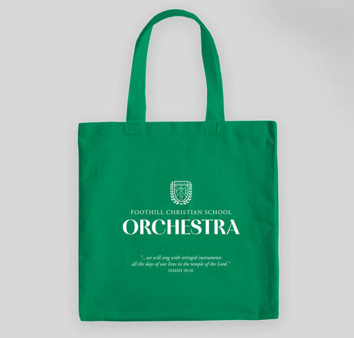 FCS Orchestra Music Bags Fundraiser - unisex shirt design - front