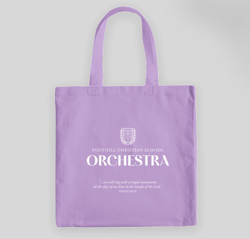 FCS Orchestra Music Bags Fundraiser - unisex shirt design - front