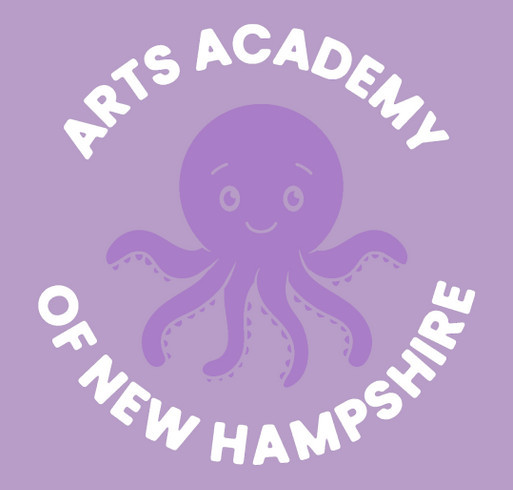 Arts Academy of NH Summer Merch shirt design - zoomed