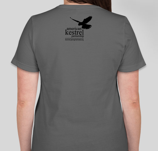 American Kestrel Partnership 2018 Fundraiser - unisex shirt design - back