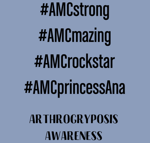 AMC Princess Ana - How to say Arthrogryposis shirt design - zoomed