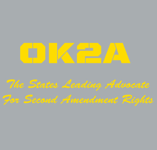 Oklahoma Second Amendment Association shirt design - zoomed