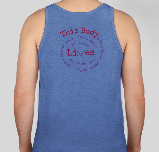 This Body Lives in Tank Tops! Fundraiser - unisex shirt design - back