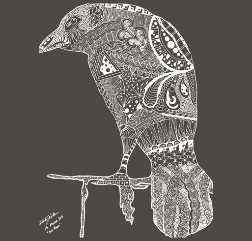 Dakota's Raven - 10 year Anniversary shirt design - zoomed