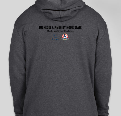 Limited Edition Tuskegee Airmen US Map Shirt Fundraiser - unisex shirt design - back