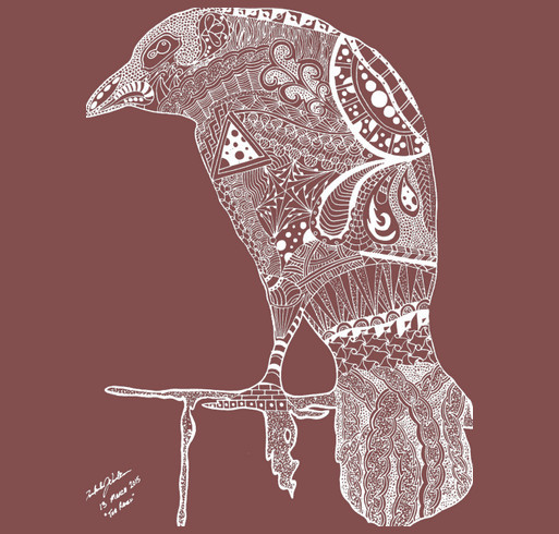Dakota's Raven - 10 year Anniversary shirt design - zoomed