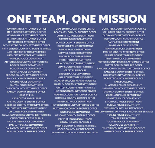 The Bridge Children's Advocacy Center: Child Abuse Prevention Fundraiser shirt design - zoomed