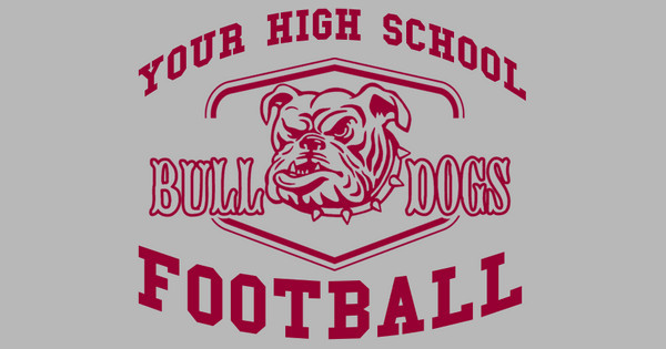 Zoomed in Design Idea Number 58611: Ready Fight Bulldogs Football