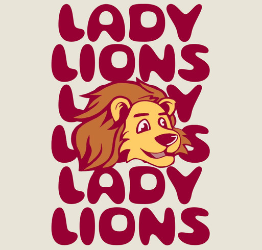 Limited Edition: Lady Lions Crew Neck shirt design - zoomed