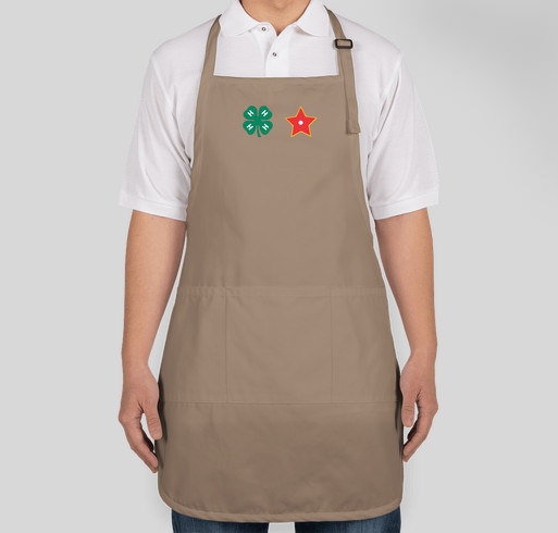 Embroidered 4-H All Star Apron Fundraiser - unisex shirt design - front