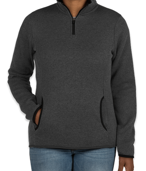 charles river quarter zip sweater fleece pullover