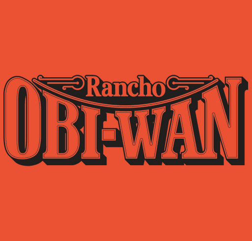 Rancho Obi-Wan 10th Anniversary Fundraiser shirt design - zoomed