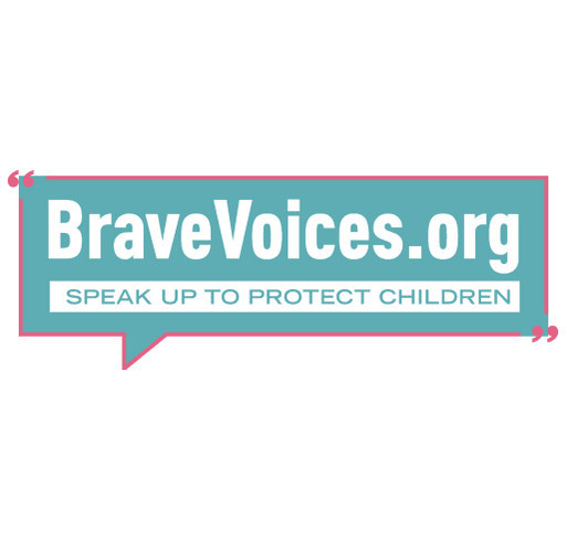 Brave Voices Speak Up To Protect Children from childhood sexual abuse shirt design - zoomed