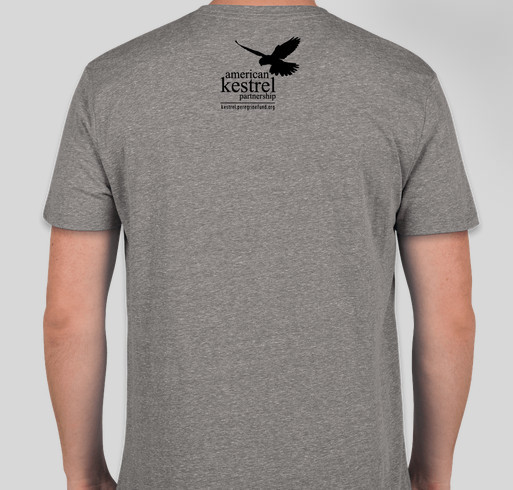 American Kestrel Partnership 2018 Fundraiser - unisex shirt design - back