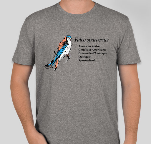 American Kestrel Partnership 2018 Fundraiser - unisex shirt design - front