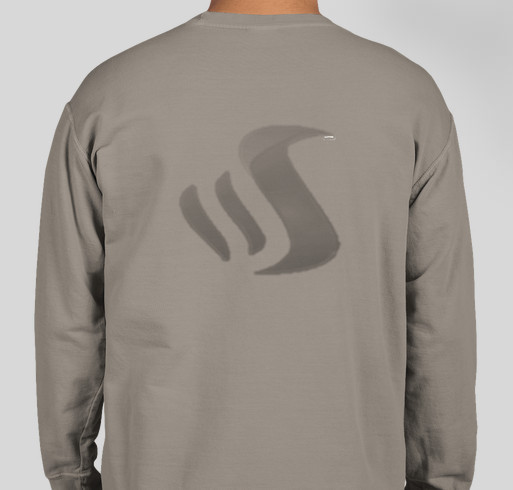 Hoop Amour Crew (Grey) Fundraiser - unisex shirt design - back