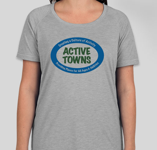 First Ever Active Towns T-Shirt Fundraiser! Fundraiser - unisex shirt design - front