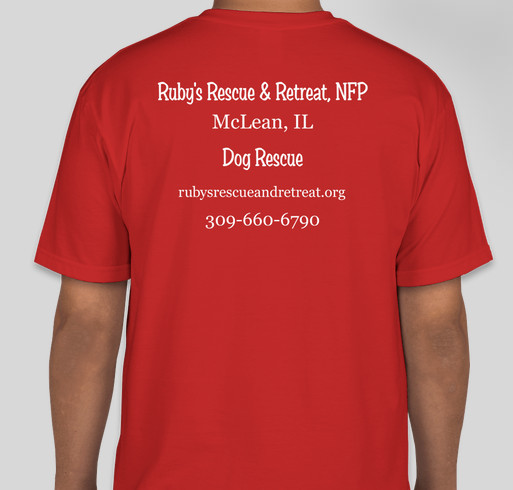 Hercules is our Hero! Fundraiser - unisex shirt design - back