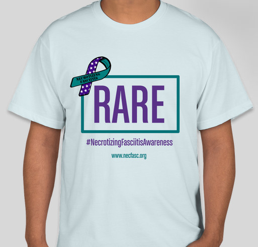 Necrotizing Fasciitis Awareness "Rare" Fundraiser - unisex shirt design - front