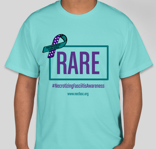 Necrotizing Fasciitis Awareness "Rare" Fundraiser - unisex shirt design - front