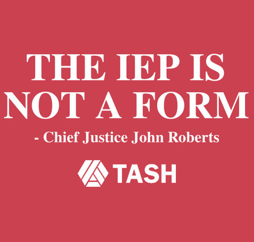 The IEP is Not a Form Campaign shirt design - zoomed