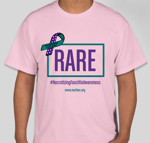 Necrotizing Fasciitis Awareness "Rare" Fundraiser - unisex shirt design - front