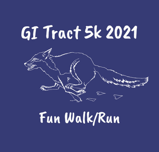 GI Tract 5k Fun Walk/Run Virtual Event shirt design - zoomed