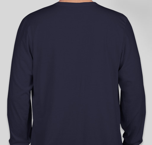 Navy Fundraiser - unisex shirt design - back