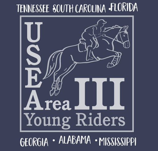 USEA Area III YR Program Fundraiser shirt design - zoomed