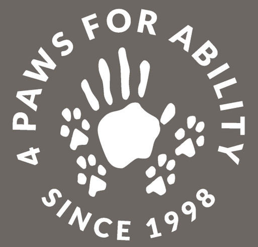 4 Paws for Ability shirt design - zoomed