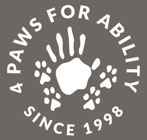 4 Paws for Ability shirt design - zoomed