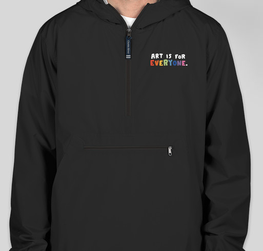 Art Is For Everyone. Limited Edition - Embroidered design! Fundraiser - unisex shirt design - front
