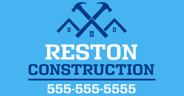 reston construction yard sign