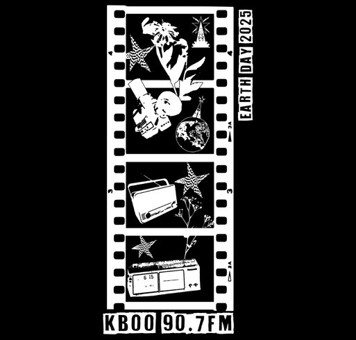 KBOO's 2025 Earth Day Marathon Water Bottles shirt design - zoomed