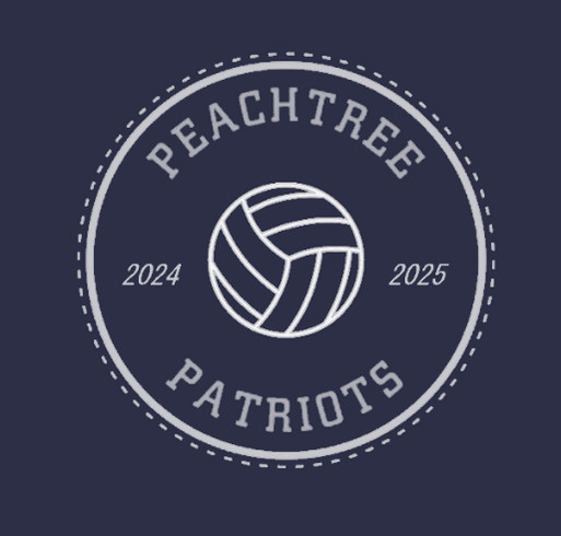 2024 Peachtree Volleyball water bottle shirt design - zoomed