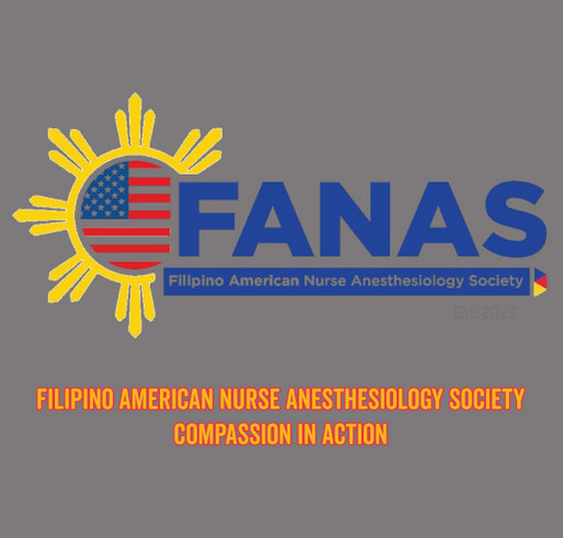2026 - 2027 Filipino American Nurse Anesthesiology (FANAS) Membership RENEWAL Campaign shirt design - zoomed