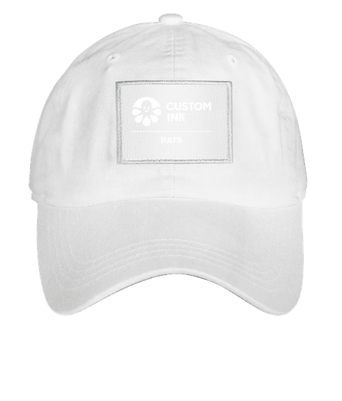 Ahead Rectangle Patch Baseball Hat - True White