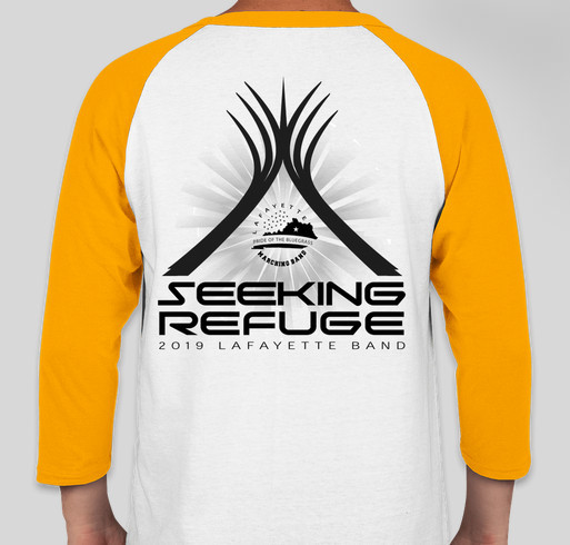 Seeking Refuge - Lafayette Band 2019 Fundraiser - unisex shirt design - back