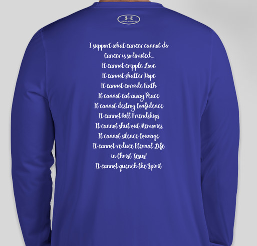 Dalias Faith Fundraiser - unisex shirt design - back