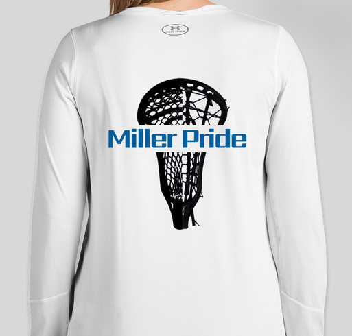 ONE Millburn-Short Hills Lacrosse Club Under Armour Women's Long-Sleeve Tech T Fundraiser - unisex shirt design - back