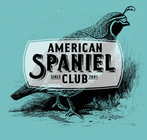 American Spaniel Club shirt design - zoomed