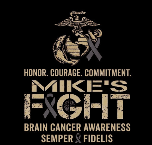 Mike's Fight Against Brain Cancer shirt design - zoomed