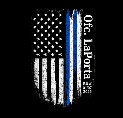 In memory of Officer Stephen LaPorta shirt design - zoomed