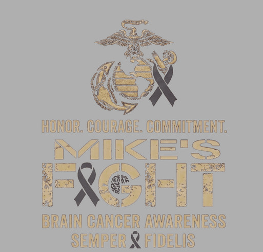 Mike's Fight Against Brain Cancer shirt design - zoomed