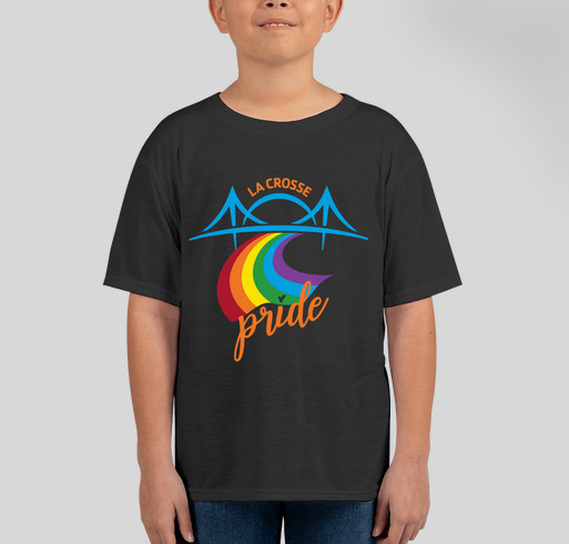 La Crosse Pride Apparel Fundraiser - unisex shirt design - front