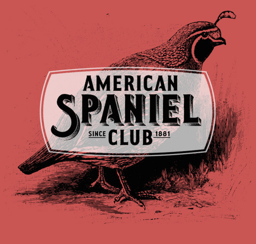 American Spaniel Club shirt design - zoomed