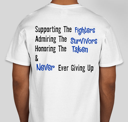 Neutropenia Awareness Fundraiser - unisex shirt design - back
