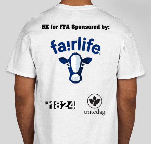 5K for FFA Fundraiser - unisex shirt design - back